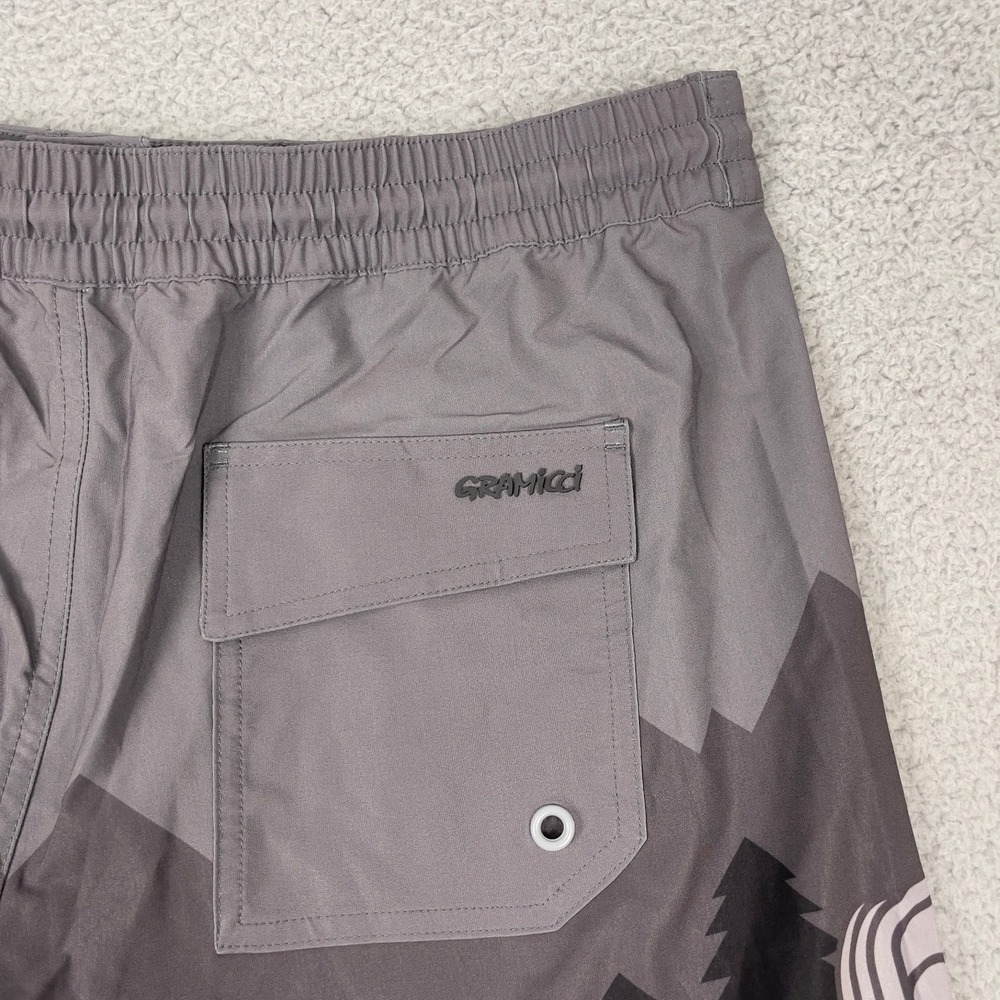 Grammici Board Shorts Mens XL Gray Hybrid Outdoor Unlined Pocket Swim Beach Hike - Picture 5 of 10